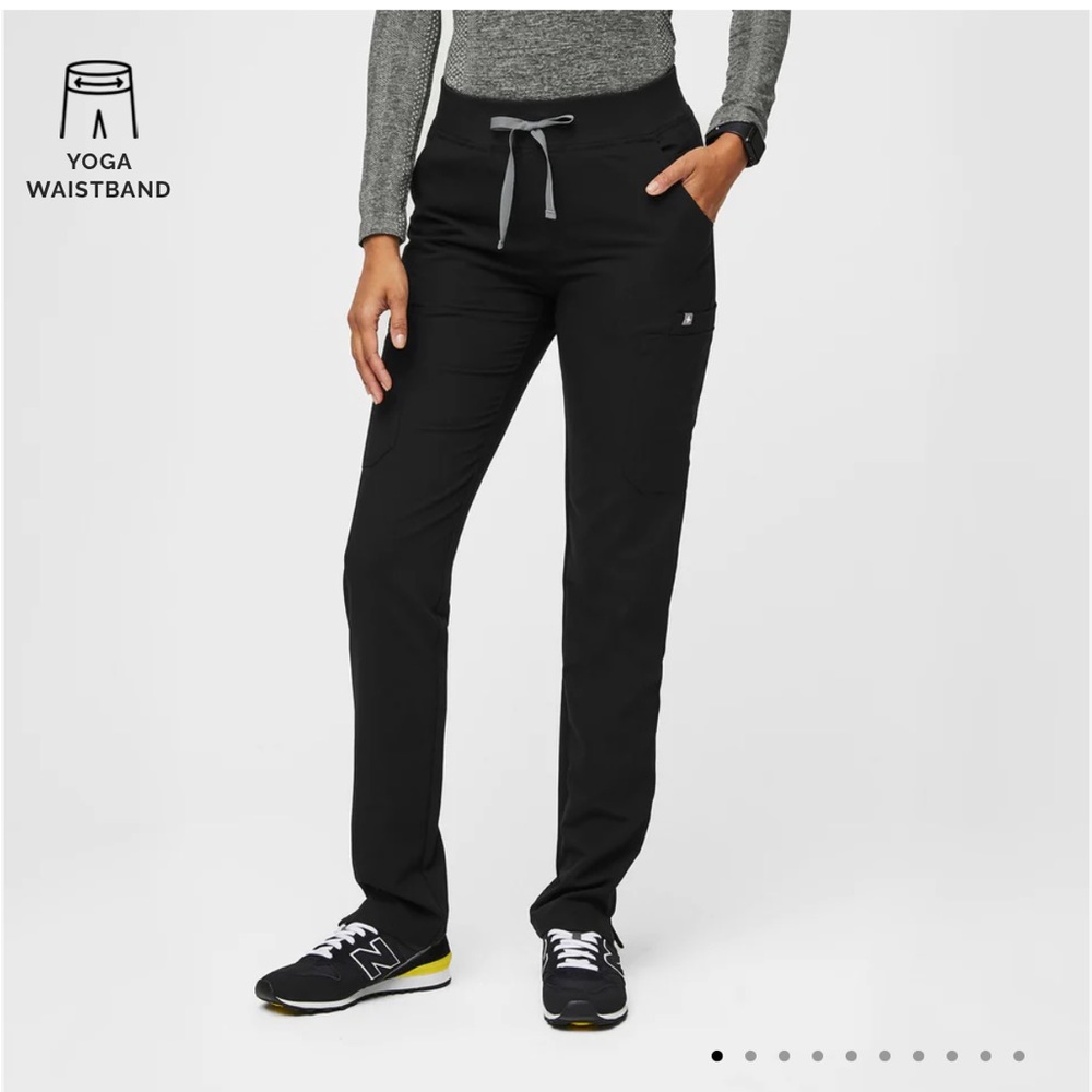 women's Black Yola™ - Tall Skinny Scrub Pants 2.0 - M - Tall / Black